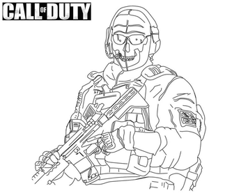 Call of duty coloring pages