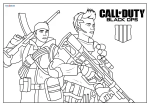 Free printable call of duty coloring pages for kids