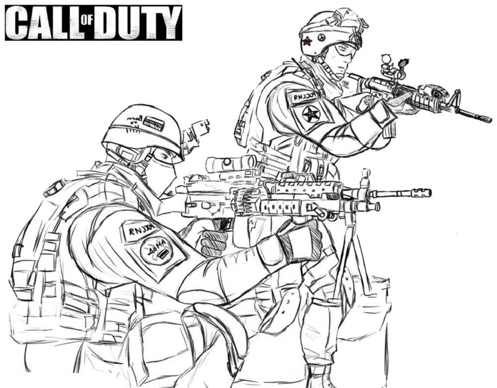 Fantastic call of duty coloring pages pdf