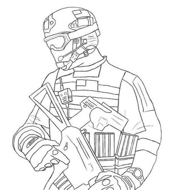 Call of duty coloring pages