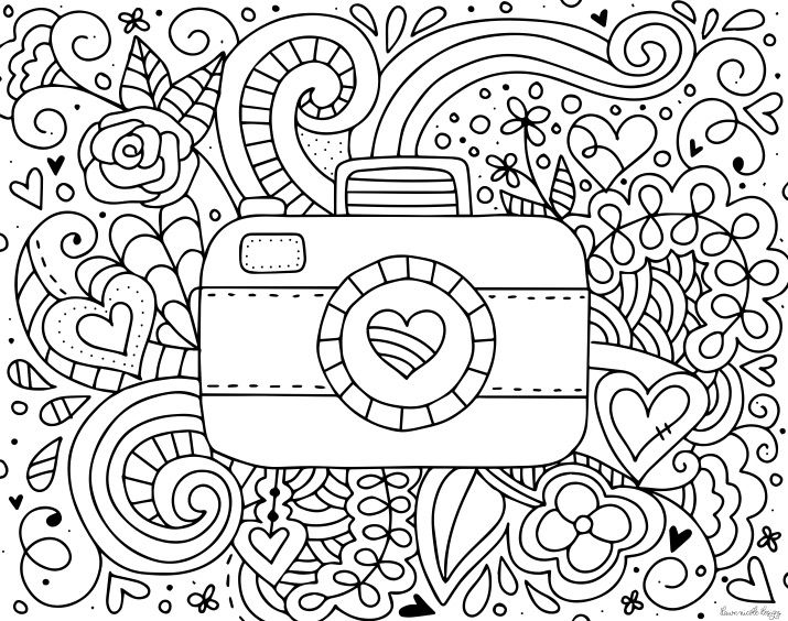 Camera coloring page coloring books coloring pages cute coloring pages