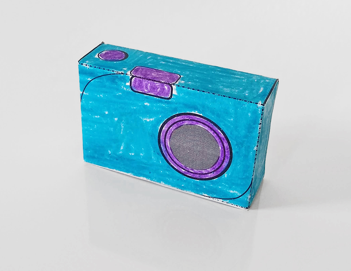 Printable camera papercraft