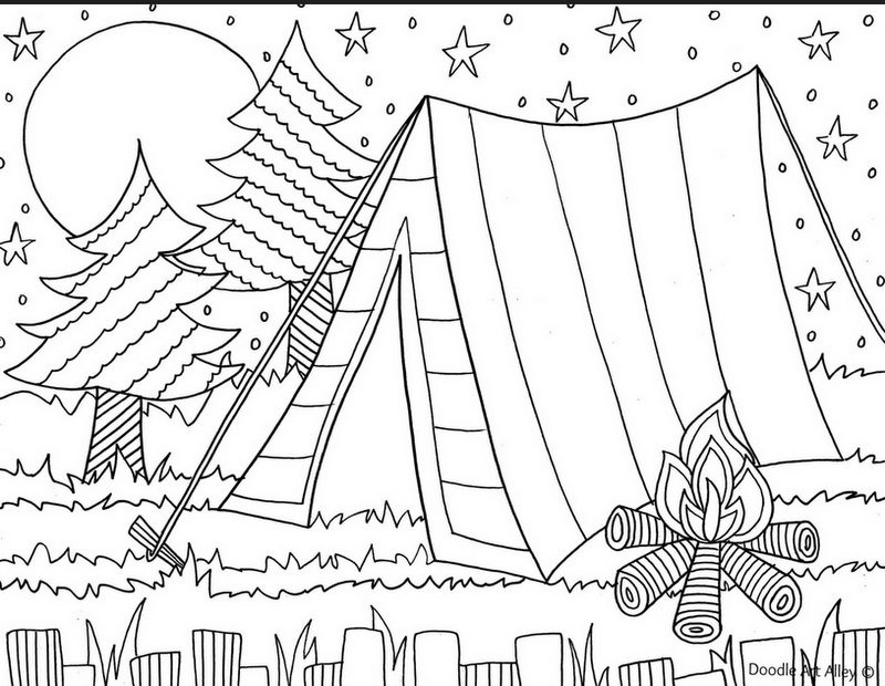 Summer coloring pages