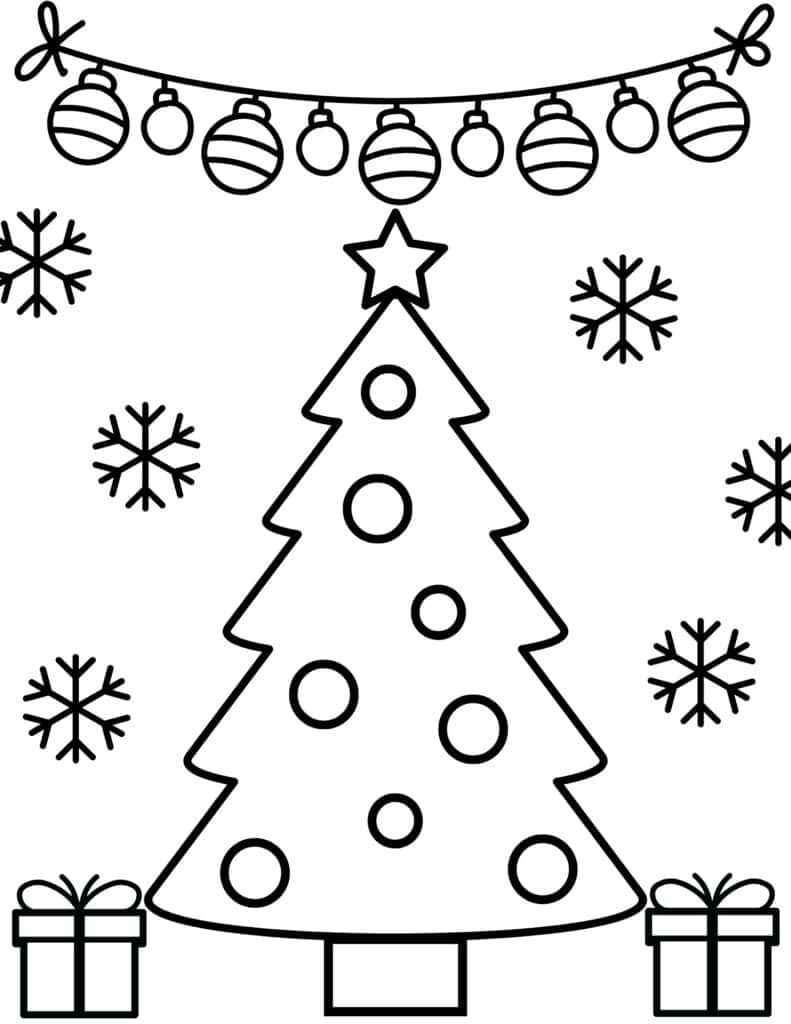 Free christmas coloring pages for kids