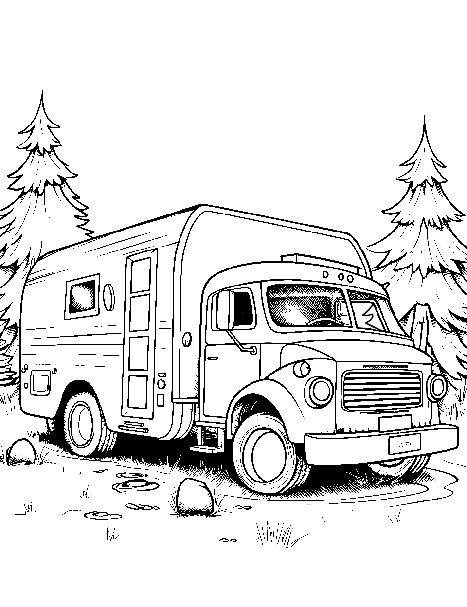 Truck coloring pages free printable sheets