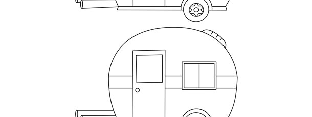 Trailer camper template â medium