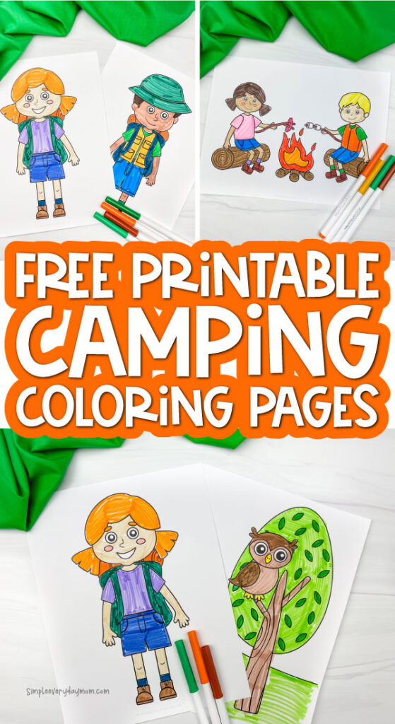 Free printable camping coloring pages for kids