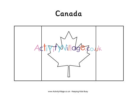 Canada flag louring page