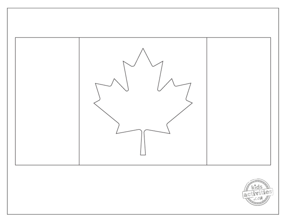 The brilliant canada flag coloring pages kids activities blog kab