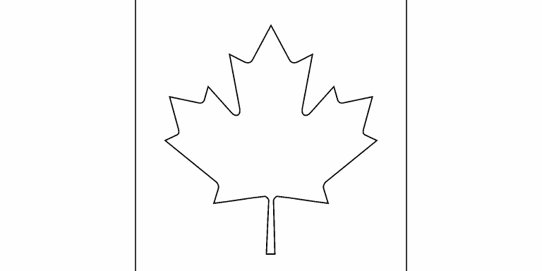 Free coloring page may canadian flag