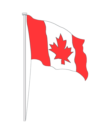 Canada flag coloring pages for kids to color and print