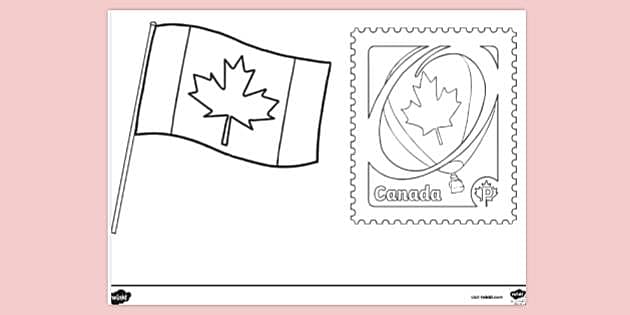 Canada day colouring page printable colouring sheets