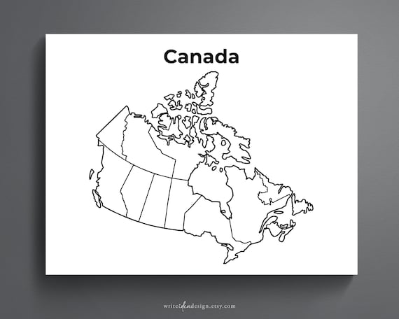 Printable blank canada map educational map for kids canada coloring page canada map coloring canadian map coloring page