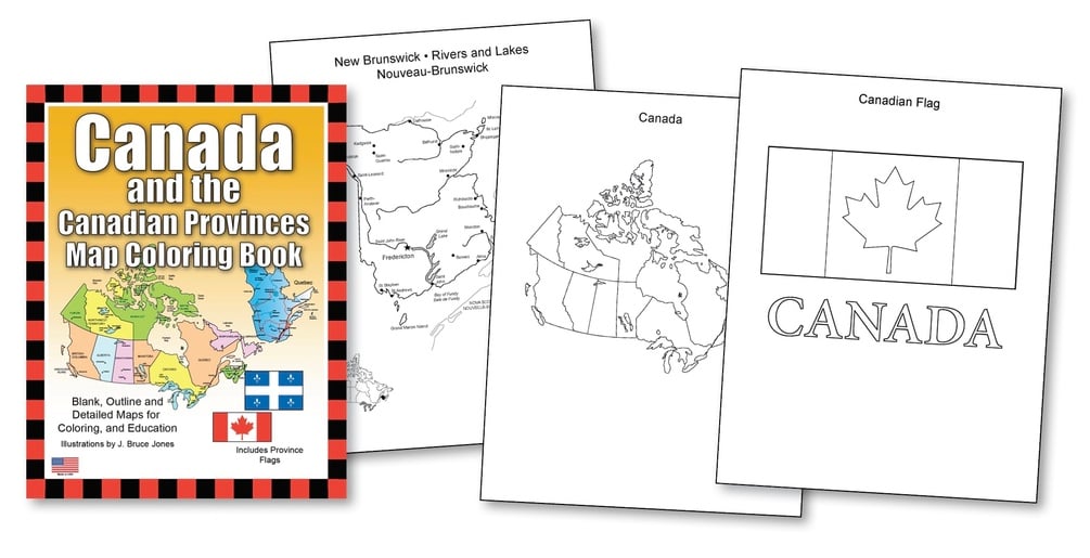 Canada provinces and territories printable pdf maps coloring set