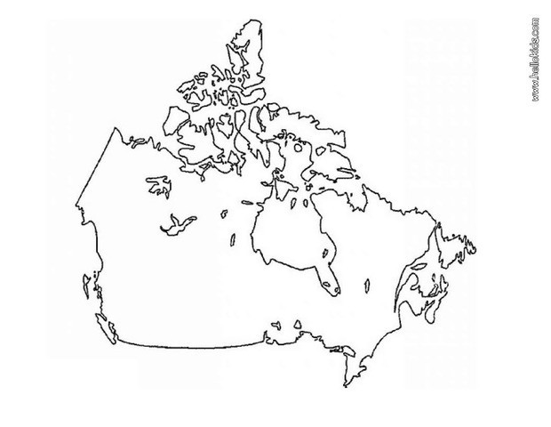 Canada map coloring pages