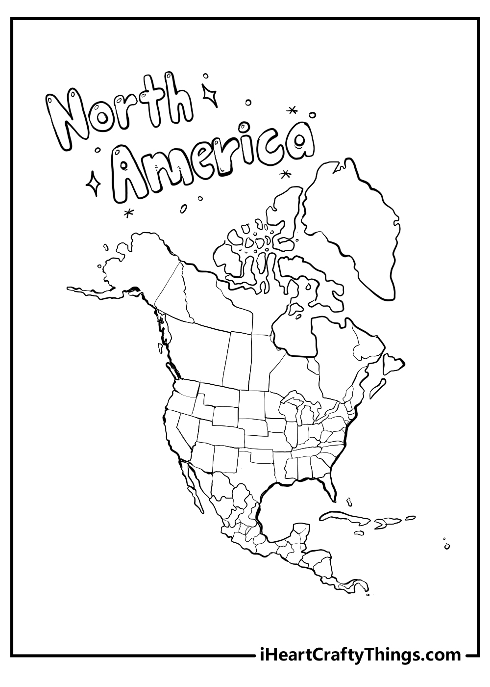 World map coloring pages free printables