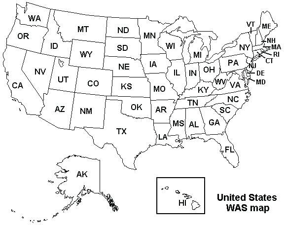 Us map coloring pages