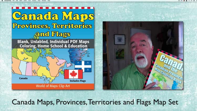 Canada and canadian provinces pdf map set individual printable provinces and territories maps on