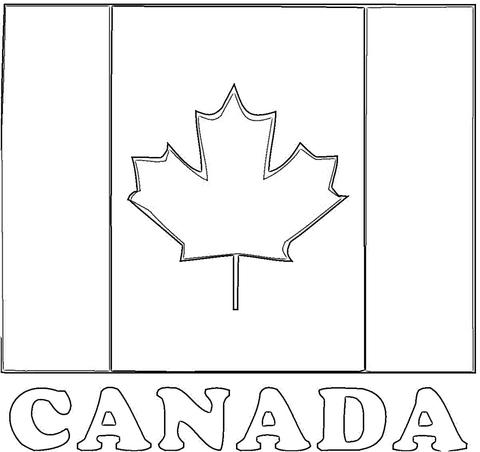 Coloring pages canada flag coloring pages