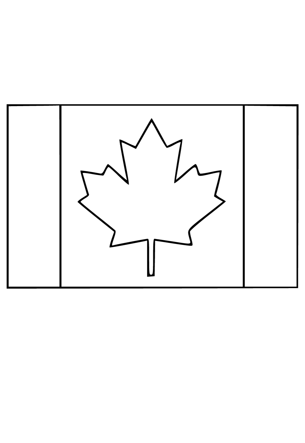 Free printable flag canada coloring page for adults and kids