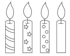 Best candle template ideas candle template coloring pages birthday charts