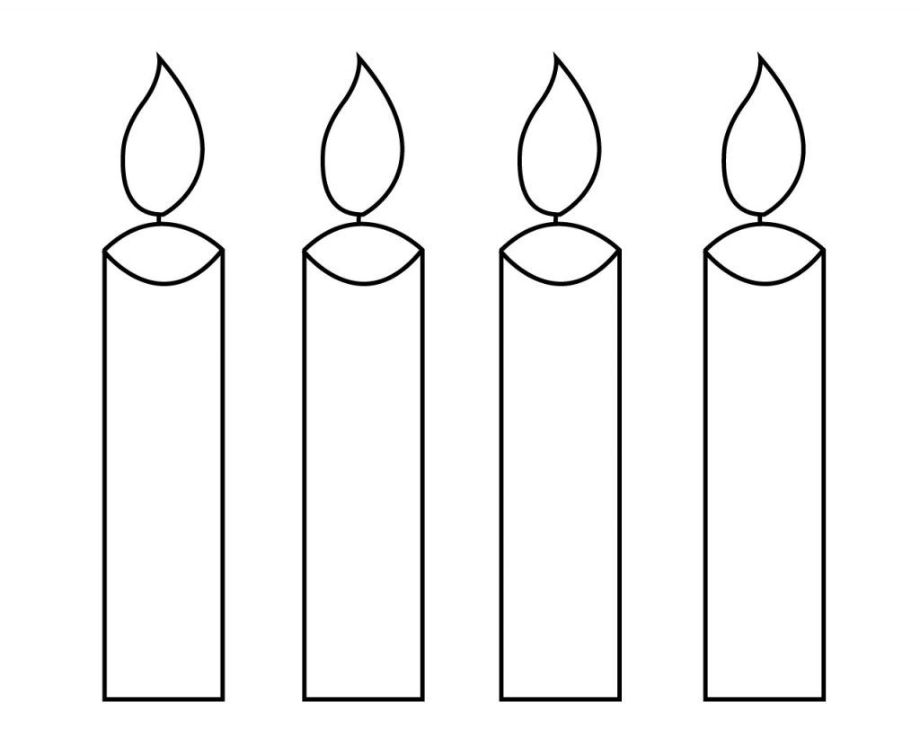 Free printable candle coloring pages birthday candle template birthday candles printable candle template