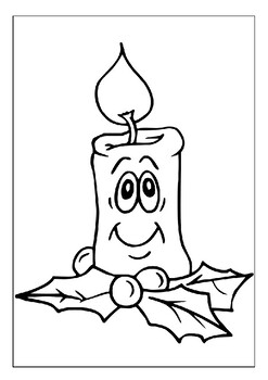 Relax and unwind with the printable candles coloring pages collection p