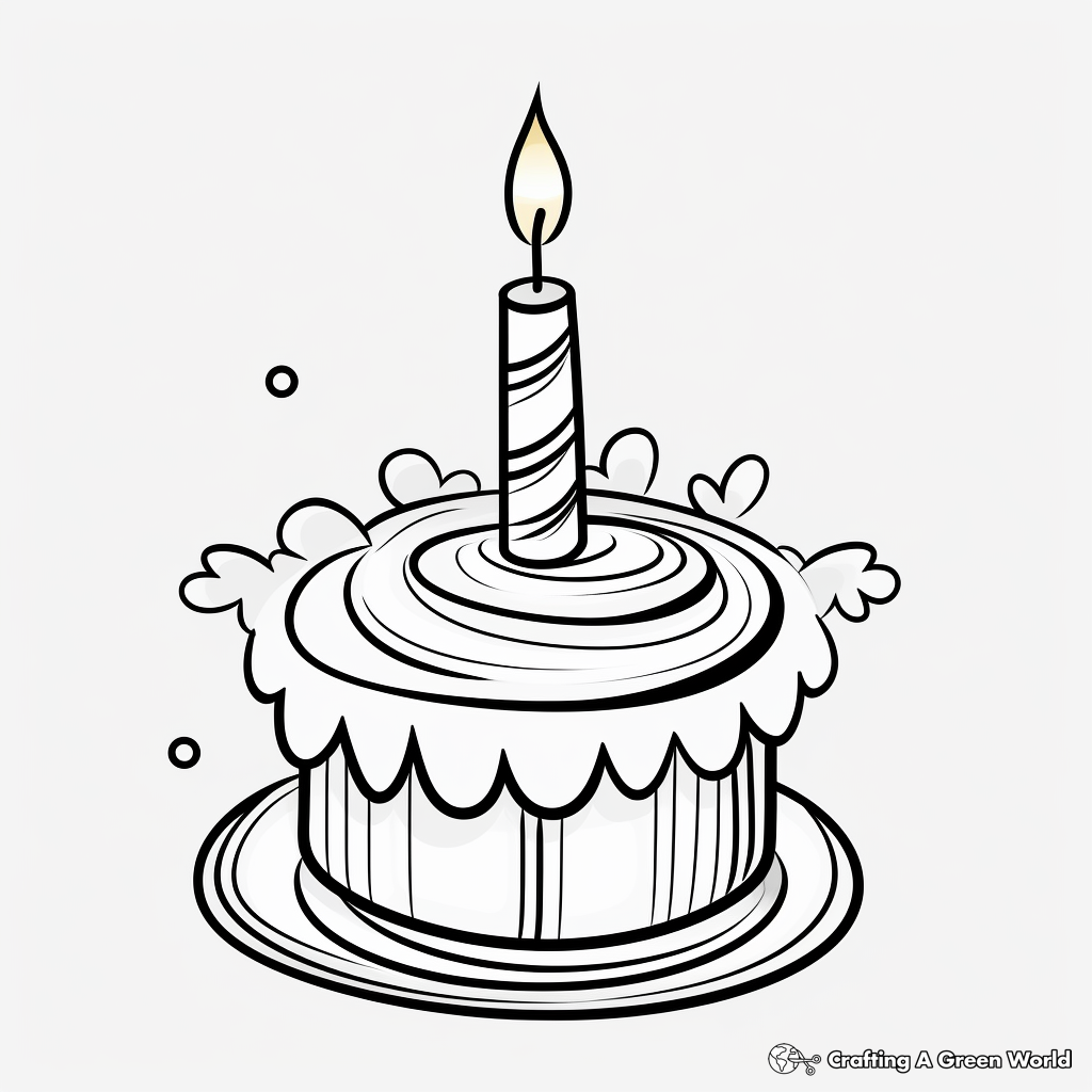 Candle coloring pages