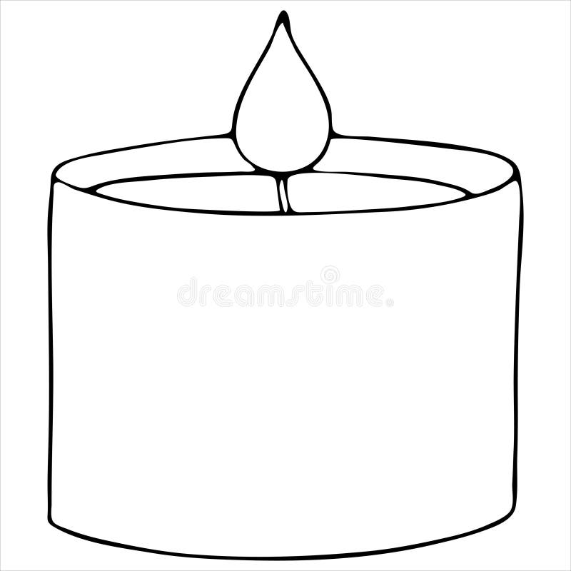 Candle coloring stock illustrations â candle coloring stock illustrations vectors clipart