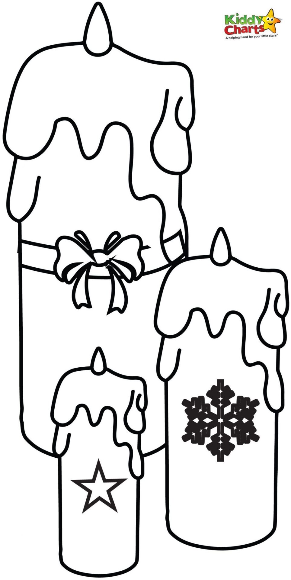 Candle coloring page