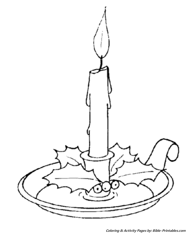 Christmas scenes coloring pages