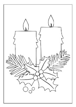 Relax and unwind with the printable candles coloring pages collection p