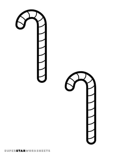 Candy cane template