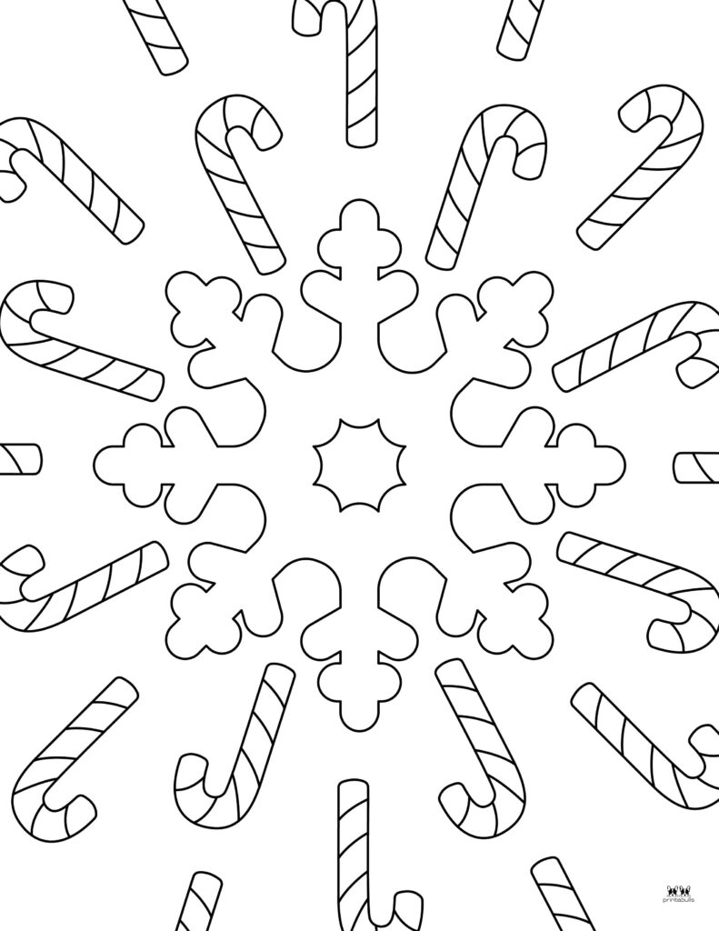 Candy cane coloring pages templates