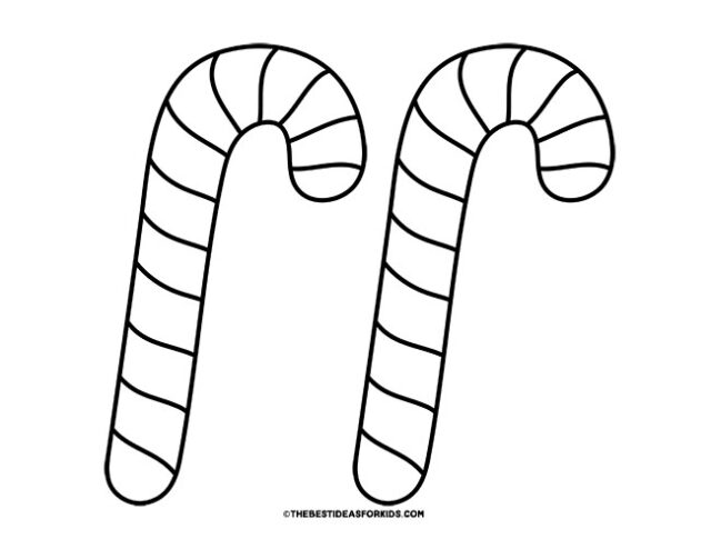 Candy cane template free printables