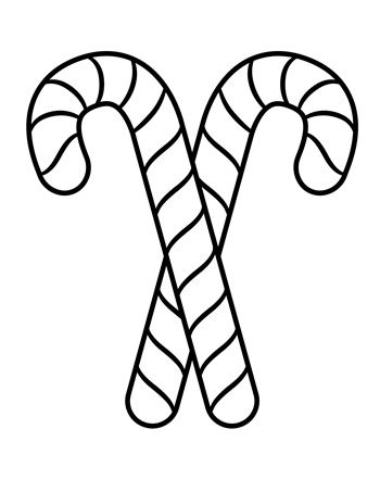 Candy cane decorations â tims printables candy cane template candy cane coloring page christmas candy cane