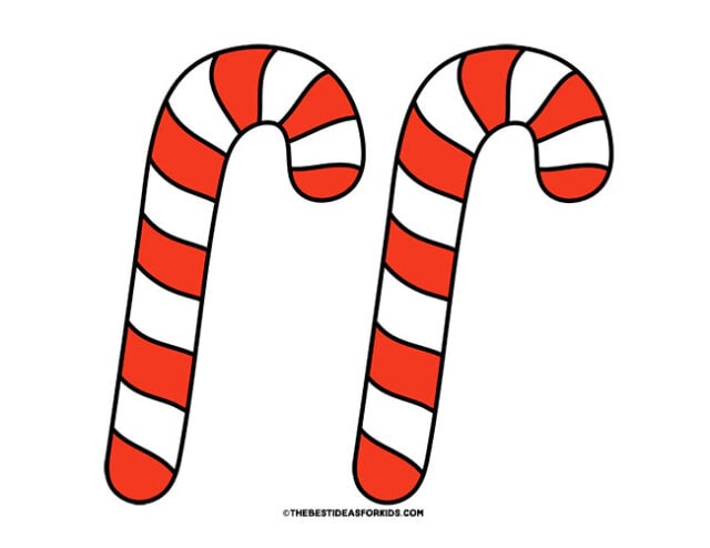 Candy cane template free printables