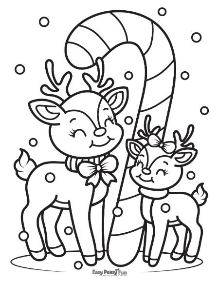 Candy cane coloring pages