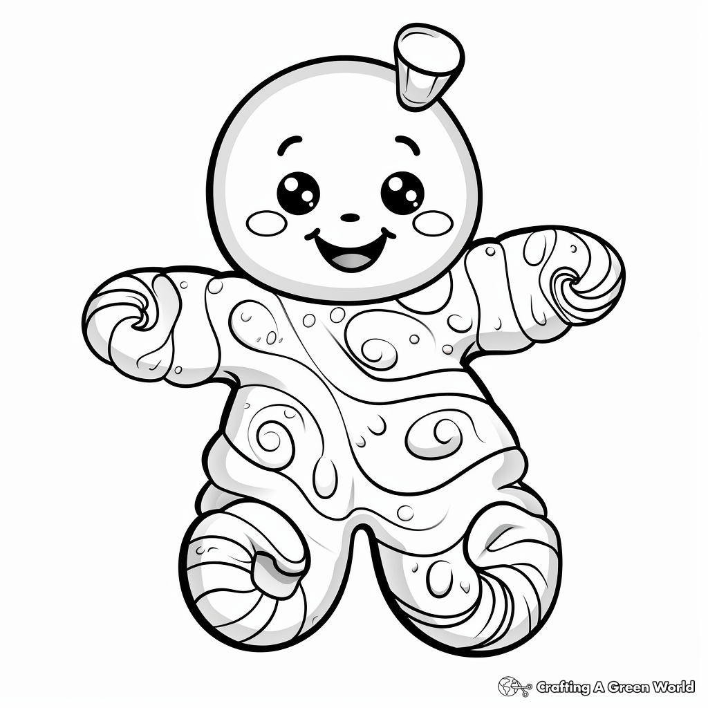 Candy cane coloring pages