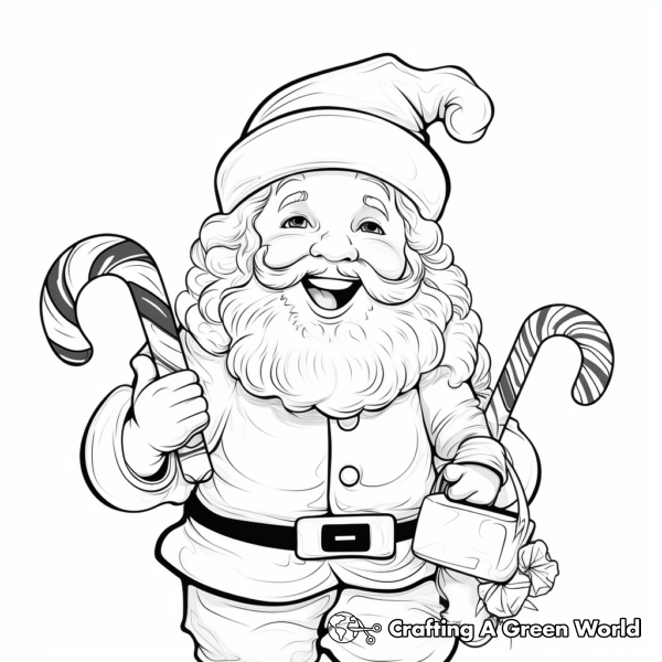 Candy cane coloring pages