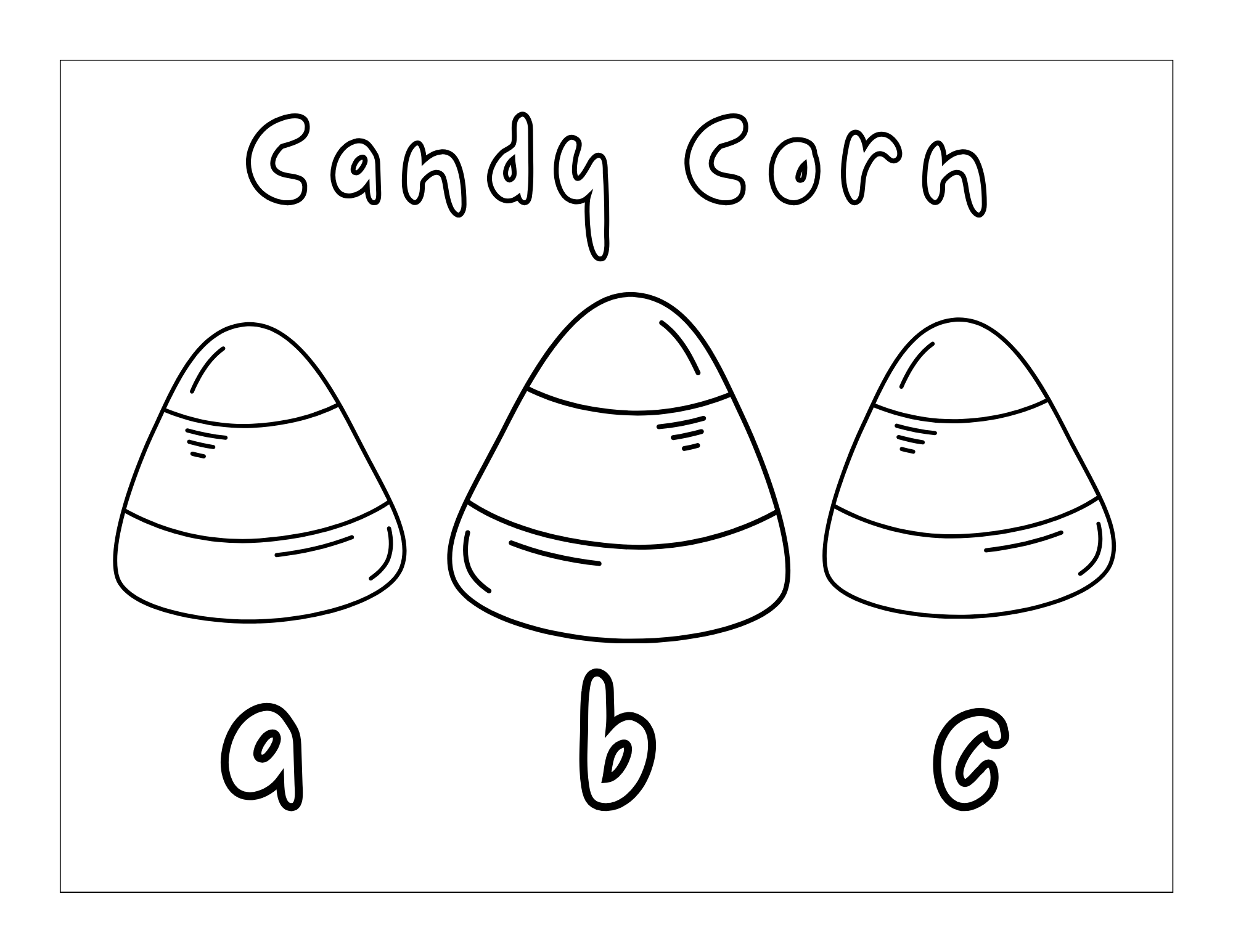 Candy corn coloring pages for halloween â coloring pages galore