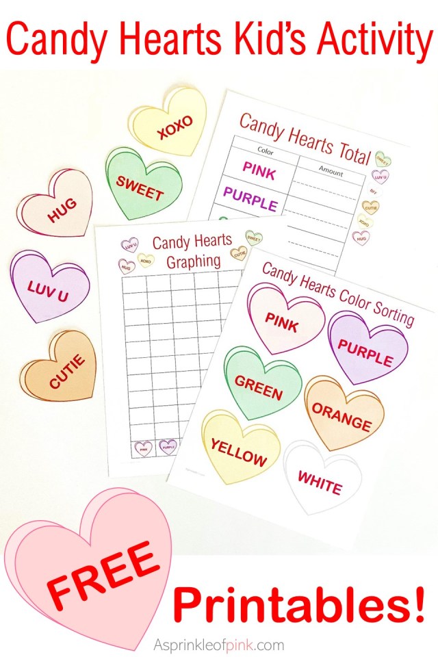 Candy hearts kids activity