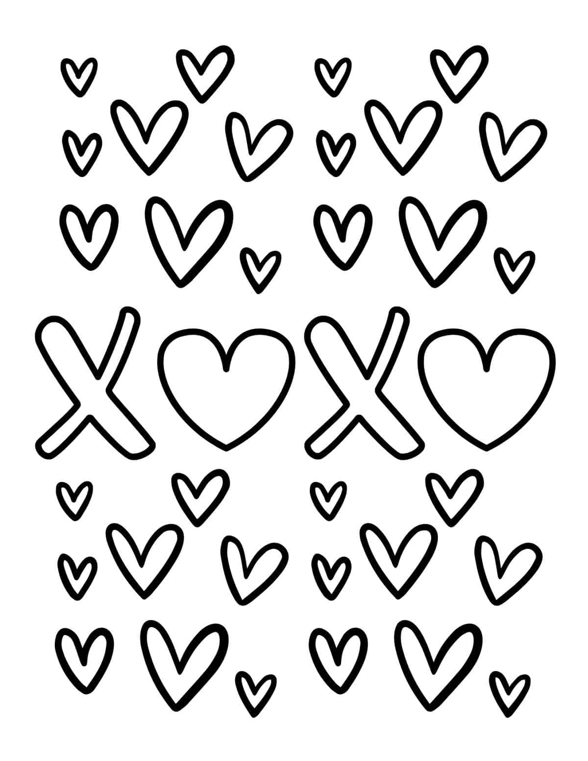 Free valentine coloring pages for kids