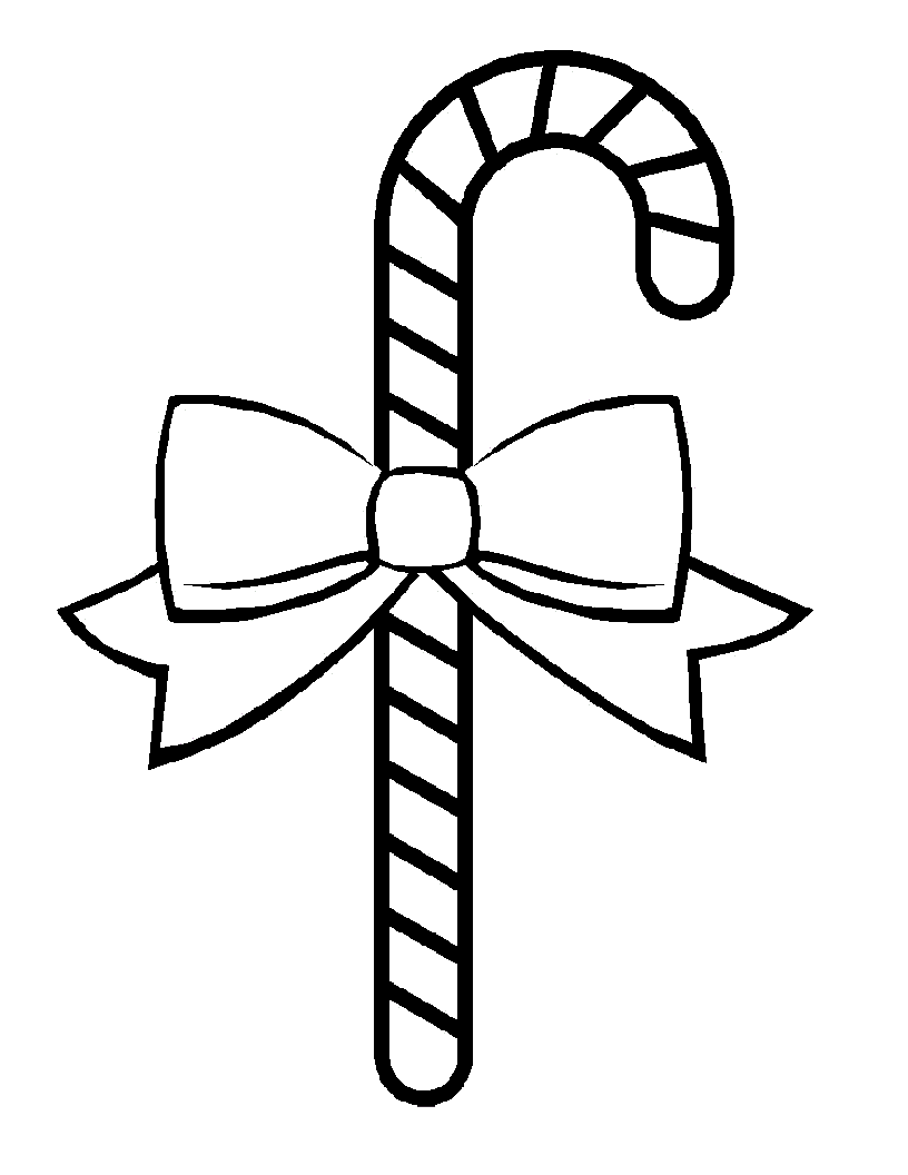 Free printable candy cane coloring pages for kids