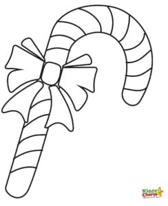 Candy cane coloring pages