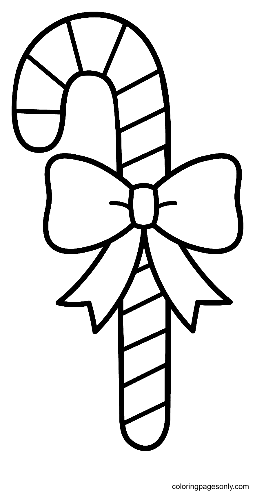 Christmas candy cane coloring pages printable for free download