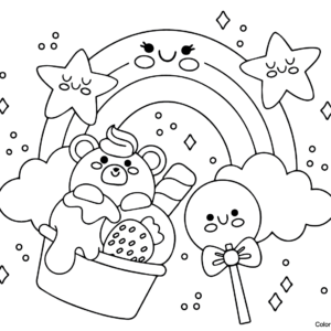 Candyland coloring pages printable for free download