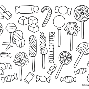 Candyland coloring pages printable for free download