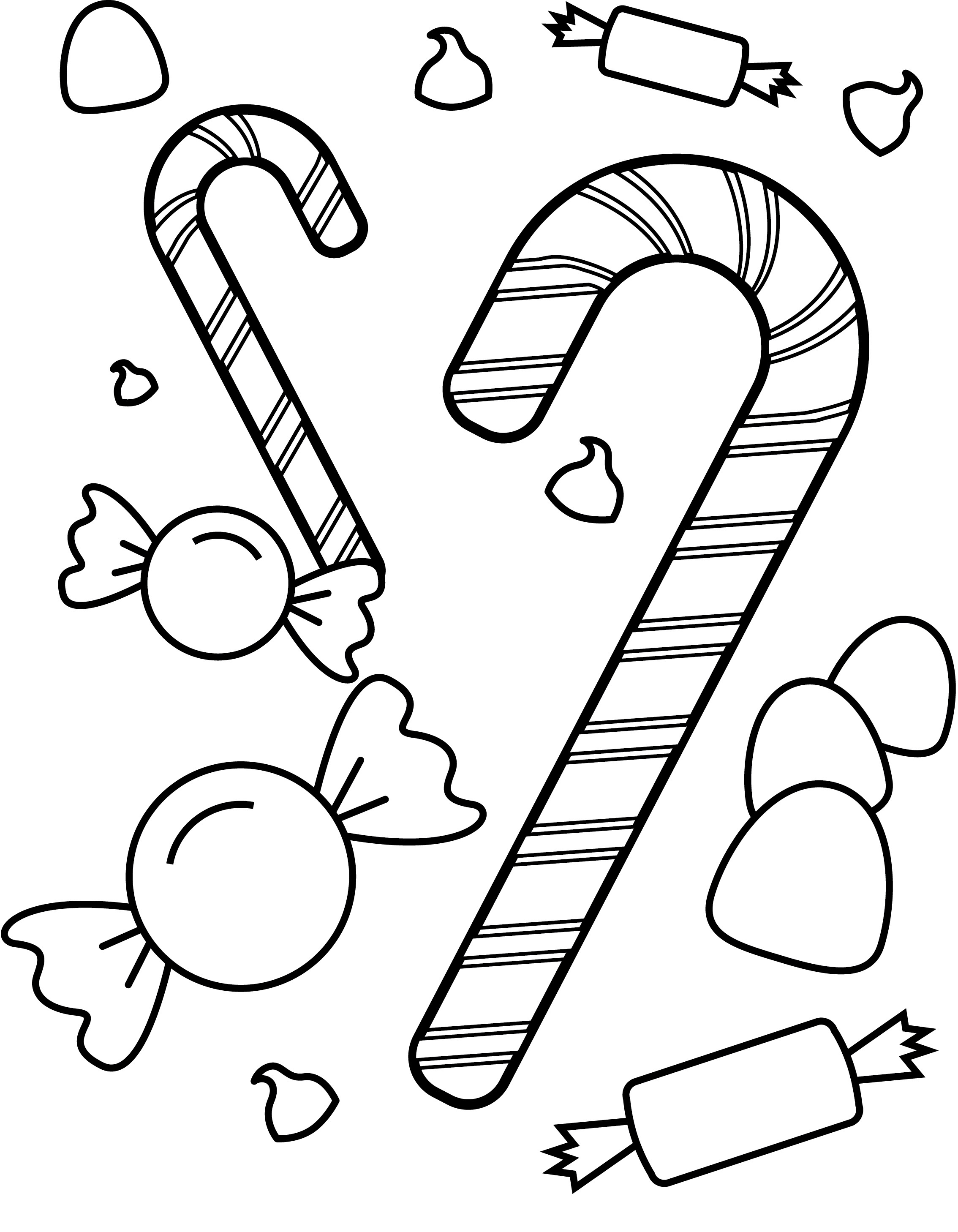 Free printable candy coloring pages for kids