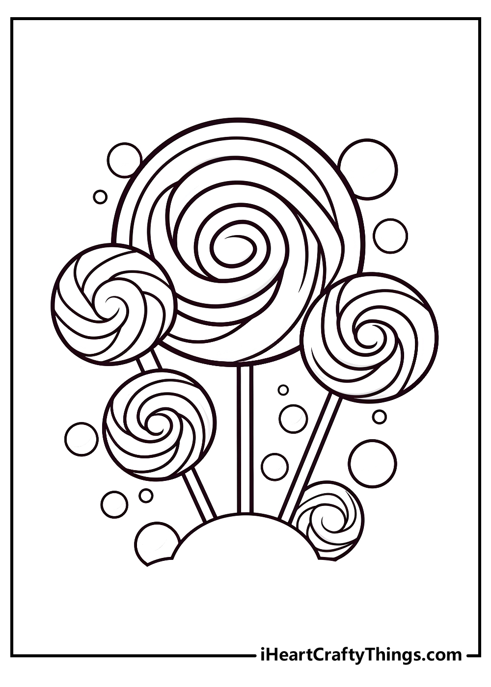 Candy coloring pages free printables